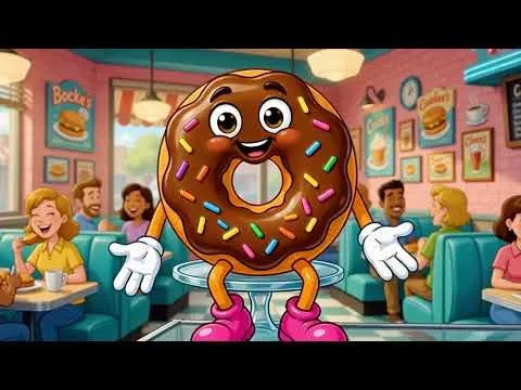 Preview of the Baker's Dozen Donut & Diner character marketing video